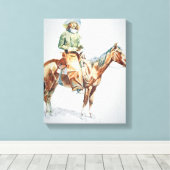 Toile Arizona Cowboy, 1901 (crayon sur papier) (Insitu (Plancher de Bois))