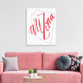 Toile Arizona | Design de typographie d'État (Insitu(Salon))