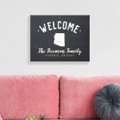 Toile Arizona Family Monogram Affiche de bienvenue (Insitu(Salon))