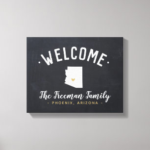 Toile Arizona Family Monogram Affiche de bienvenue