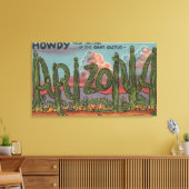 Toile Arizona - Howdy de Arizona à Cactus Font (Insitu(Salon))
