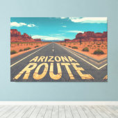 Toile Arizona Route Desert Road Graphic Art (Insitu (Plancher de Bois))