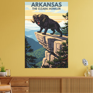 Toile Arkansas WPA Ozark Hurleur de voyage