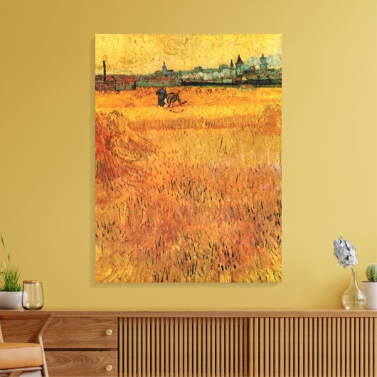 Toile Arles : Vue des champs de blé par Vincent van Gogh (Insitu(Salon))