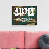 Toile Armée du Seigneur, Écriture biblique Camo (Insitu(Salon))