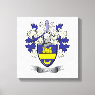 Toile Armoiries de Clark Family Crest