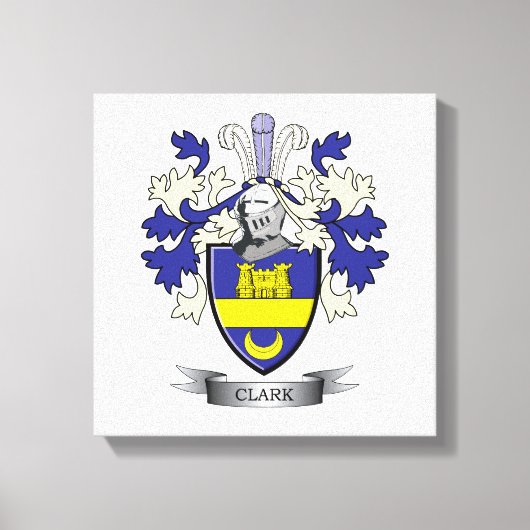 Toile Armoiries de Clark Family Crest (Recto)