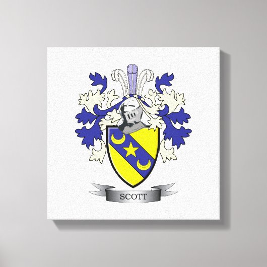 Toile Armoiries de Scott Family Crest (Recto)