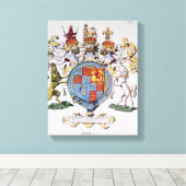 Toile Armoiries du roi Jacques Ier d'Angleterre (Insitu (Plancher de Bois))