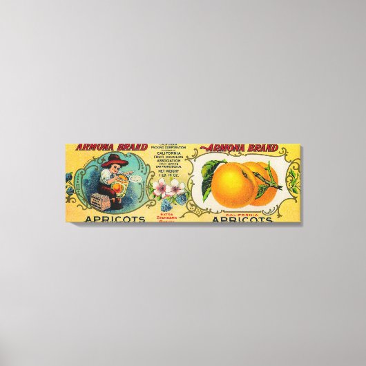 Toile Armona Apricot Étiquette (Recto)