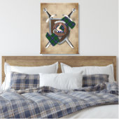 Toile Armstrong Clan Badge Crossed Swords Canvas Imprime (Insitu(Chambre))