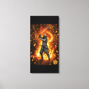 Toile Armure de samouraï Oda Nobunaga Feu 16x32