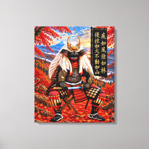 Toile Armure de samouraï Takeda Shingen Automne 20x24