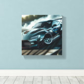 Toile Armure Tribale Voiture Drift Course Drift Art (Insitu (Plancher de Bois))