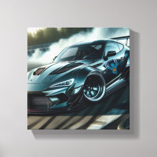 Toile Armure Tribale Voiture Drift Course Drift Art