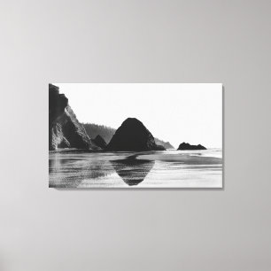 Toile Arquez le cap près de la plage de canon,