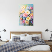 Toile Arrangement de fleurs peint (Insitu(Chambre))