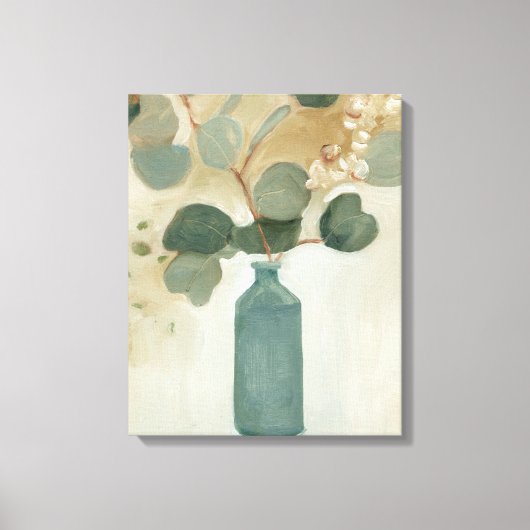 Toile Arrangement neutre - Verdure dans le Vase (Recto)