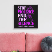 Toile Arrêter la violence et soutenir la violence domest (Insitu(Salon))