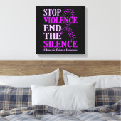 Toile Arrêter la violence et soutenir la violence domest (Insitu(Chambre))