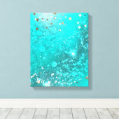 Toile Arrière - plan à huile Turquoise de la menthe (Insitu (Plancher de Bois))