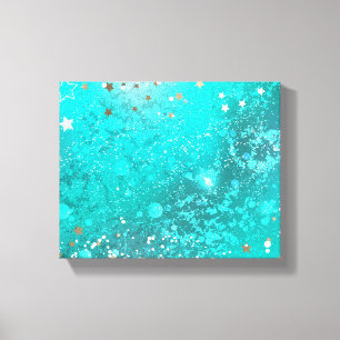 Toile Arrière - plan à huile Turquoise de la menthe