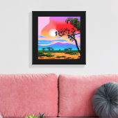 Toile Arrière - plan Abstrait du désert (Insitu(Salon))