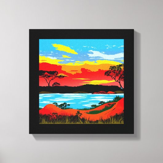 Toile Arrière - plan Abstrait du désert no 5 Imprimer (Recto)