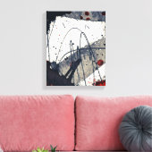 Toile arrière - plan Abstrait, texture d'encre. (Insitu(Salon))