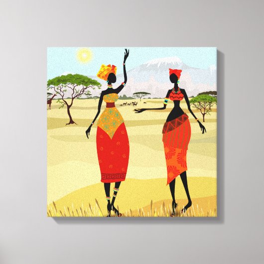 Toile Arrière - plan africaine (Recto)