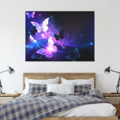 Toile Arrière - plan avec papillons de nuit (Insitu(Chambre))