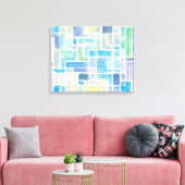 Toile arrière - plan d'aquarelle peint Abstrait. (Insitu(Salon))