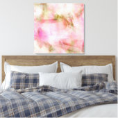 Toile Arrière - plan d'aquarelle Pink clair (Insitu(Chambre))