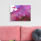 Toile Arrière - plan d'aquarelle violet (Insitu(Salon))