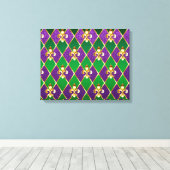 Toile Arrière - plan de bijoux Mardi Gras (Insitu (Plancher de Bois))