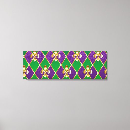 Toile Arrière - plan de bijoux Mardi Gras (Recto)