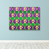 Toile Arrière - plan de bijoux Mardi Gras (Insitu (Plancher de Bois))