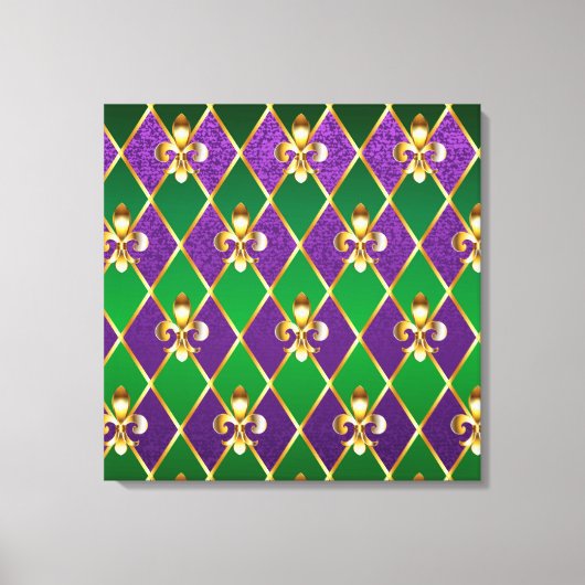Toile Arrière - plan de bijoux Mardi Gras (Recto)