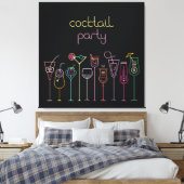 Toile Arrière - plan de Cocktail (Insitu(Chambre))