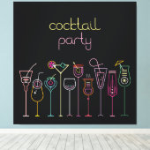 Toile Arrière - plan de Cocktail (Insitu (Plancher de Bois))