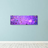 Toile Arrière - plan de feuille violet avec étoiles (Insitu (Plancher de Bois))