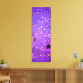 Toile Arrière - plan de feuille violet avec étoiles (Insitu(Salon))