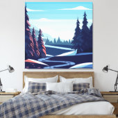 Toile Arrière - plan de la collection d'hiver (Insitu(Chambre))