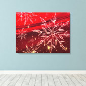 Toile Arrière - plan de Noël rouge (Insitu (Plancher de Bois))