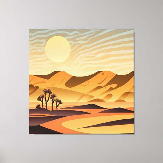 Toile Arrière - plan du désert (Recto)