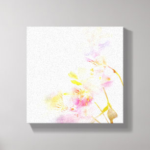 Toile arrière - plan floral avec des fleurs d'aquarelle