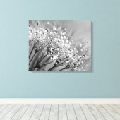 Toile Arrière - plan gris argenté Dandelion (Insitu (Plancher de Bois))