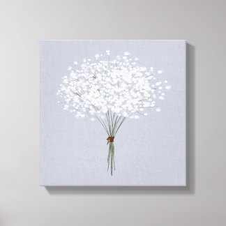 Toile Arrière - plan gris argenté simple bouquet floral