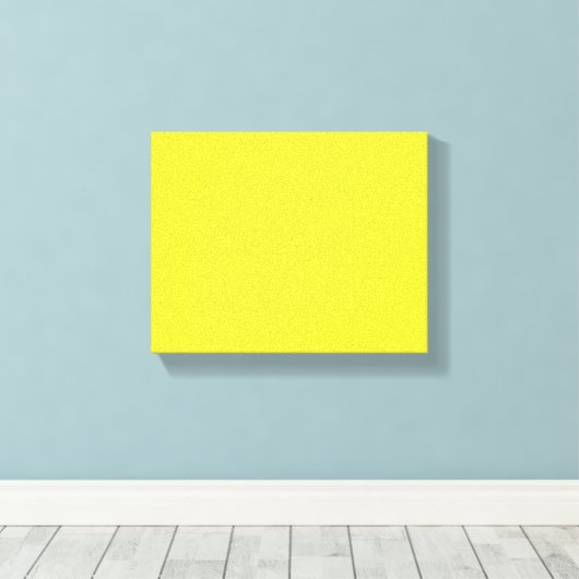 Toile Arrière-plan jaune uni vibrant (Insitu (Plancher de Bois))