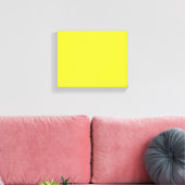 Toile Arrière-plan jaune uni vibrant (Insitu(Salon))